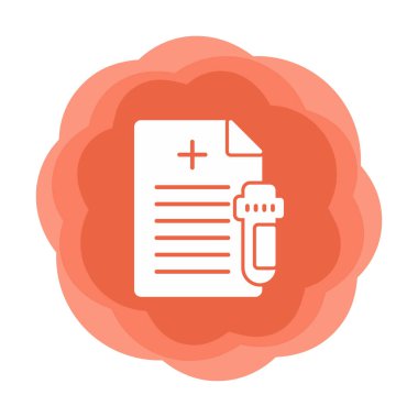 Test Raporu simgesi, vektör illüstrasyonu 