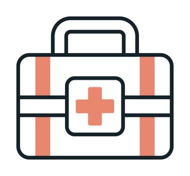 İlk yardım kiti vektör illüstrasyonu