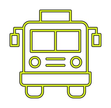 bus simgesi, vektör illüstrasyonu