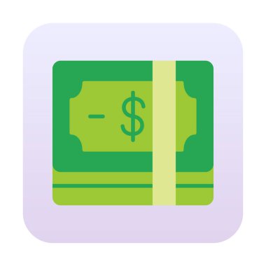 para düz simgesi, vektör illüstrasyonu