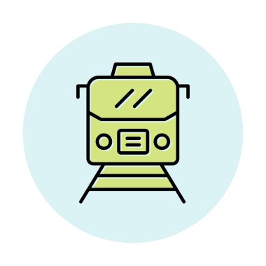 tren vektör simgesi modern basit illüstrasyon