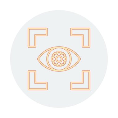 Göz vektör ikonu tasarım şablonu. Görüş konsepti                   