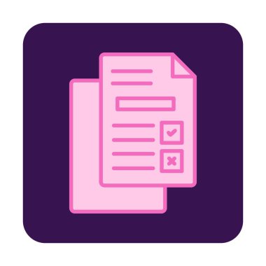 belgelerin vektör çizimi simgesi  