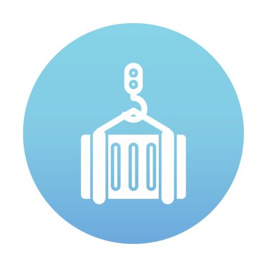 kargo kutusu simgesi, vektör illüstrasyonu basit tasarım