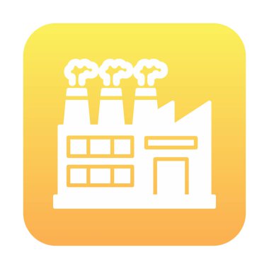 Factory icon, vector illustration simple design