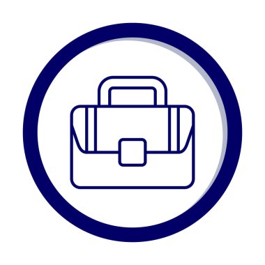 Çanta. Web simgesi basit illüstrasyon