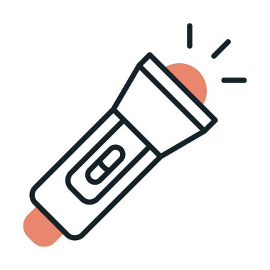 el feneri düz simge vektör çizim  