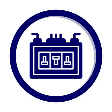 Sigorta kutusu mu? Web simgesi basit tasarım