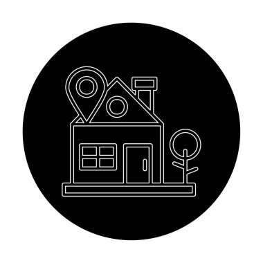 ev yeri kutsal kişilerin resmi, vektör çizim  