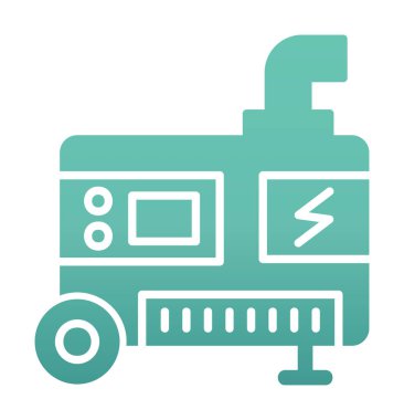 Elektrik Üretici simgesinin vektör çizimi                                        