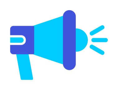 megafon simgesi vektörü web ve mobil tasarımınız için beyaz arkaplanda izole edilmiş, megafon logosu konsepti 