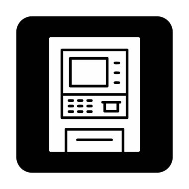 atm simge vektör illüstrasyonu 