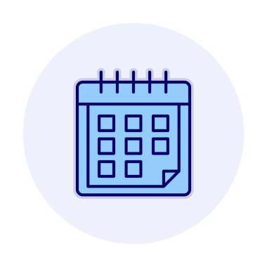 düz basit takvim vektör çizimi