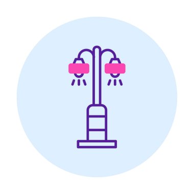 Sokak lambası. Web simgesi basit illüstrasyon 