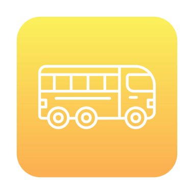 bus simgesi, vektör illüstrasyonu