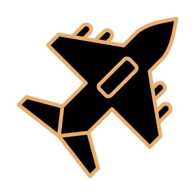 düzlem ikonu vektör illüstrasyonu