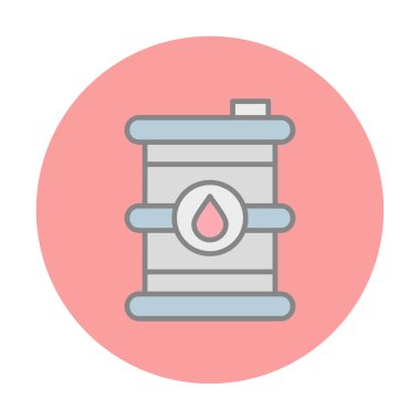 Petrol varil web simgesi, vektör çizim