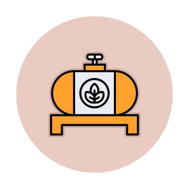 yakıt tankı ikonu vektör illüstrasyonu