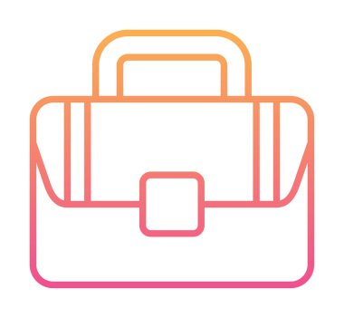 Çanta. Web simgesi basit illüstrasyon