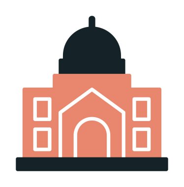 Cami bina simgesini, vektör çizim  