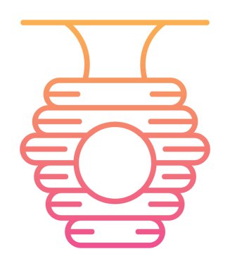 Arı kovanı simgesi vektör illüstrasyonu