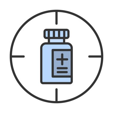 hedef simge, vektör illüstrasyonu basit tasarım