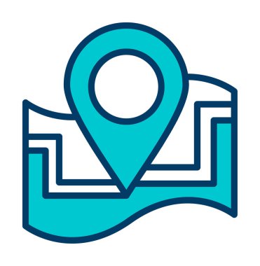 harita işareti simgesi. vektör çizim 