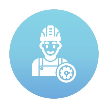 Çalışma Zamanı web simgesi vektör illüstrasyonu