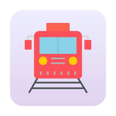 tren vektör simgesi modern basit illüstrasyon