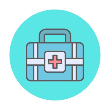 İlk yardım kiti vektör illüstrasyonu