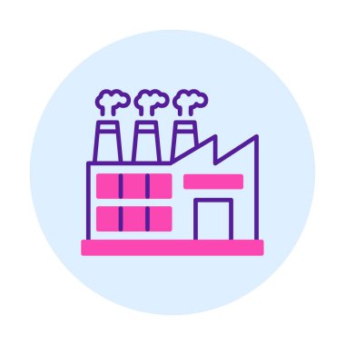 Factory icon, vector illustration simple design