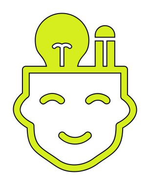 Yaratıcılık simgesi vektör çizimi tasarımı