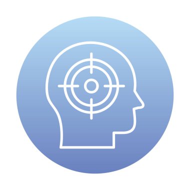 hedef simge, vektör illüstrasyonu basit tasarım