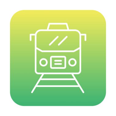 tren vektör simgesi modern basit illüstrasyon