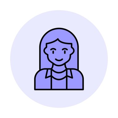 vektör kadın turist avatar karakteri 