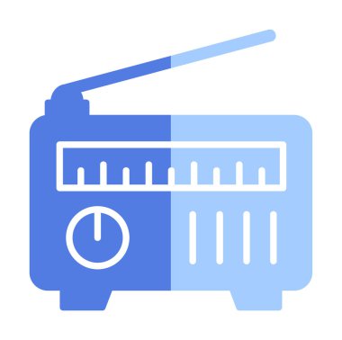 radyo simgesi web basit illüstrasyon