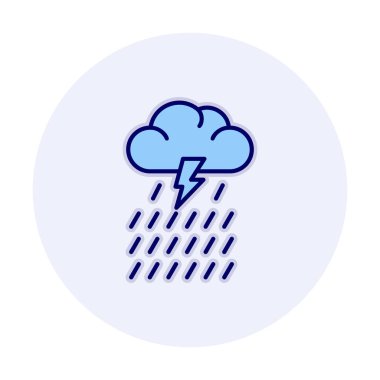 yağmur simgesi, vektör illüstrasyonu  