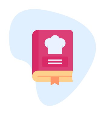 Tarif Defteri Simgesi - Tek Simge, Vektör