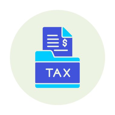 Vergi Dizini web simgesi, vektör illüstrasyonu