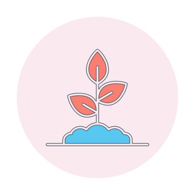 filizlenme simgesi, vektör illüstrasyonu  