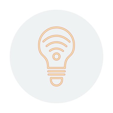 Ampul Ağı simgesi basit bir çizim. Akıllı Ampul                                                     