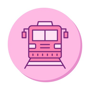 tren vektör simgesi modern basit illüstrasyon