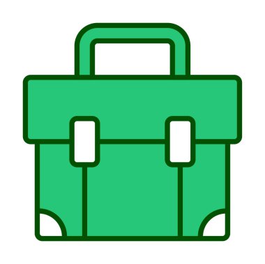 Çanta. Web simgesi basit illüstrasyon