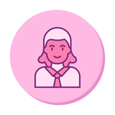 Psikiyatrist simgesi vektör illüstrasyonu