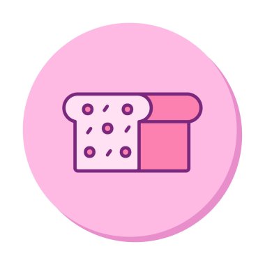 Gıda simgesi, Ekmek 'in vektör illüstrasyonu                    