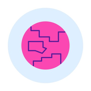 earth icon, vector illustration simple design