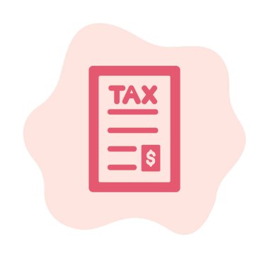 vergi ödeme ikonu vektör illüstrasyonu