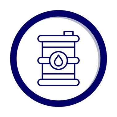 Petrol varil web simgesi, vektör çizim