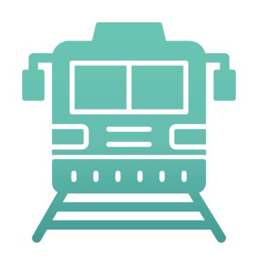 tren vektör simgesi modern basit illüstrasyon