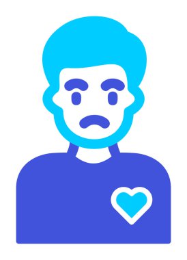 Gönüllü Adam simge vektör çizimi